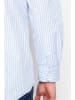 William de Faye Blouse lichtblauw/wit