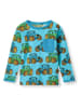Småfolk Longsleeve "Traktoren" in Hellblau/ Bunt