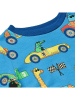 Småfolk Longsleeve "Racewagens" blauw/meerkleurig
