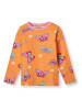 Småfolk Longsleeve "Vlinders" oranje/roze