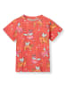 Småfolk Shirt "Katten" koraalrood/meerkleurig