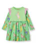Småfolk Kleid "Einhörner" in Grün/ Bunt
