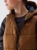 4F Doorgestikte bodywarmer lichtbruin