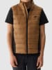 4F Doorgestikte bodywarmer lichtbruin