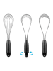 Dreamfarm Schneebesen ''Flisk'' in Schwarz - (L)29,5 cm