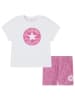 Converse 2tlg. Outfit in Weiß/ Pink