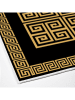 Elizabed 2er-Set: Badematten in Schwarz/ Gold