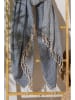 Elizabed Strandtuch in Blau/ Beige