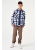 Garcia Hemdjacke in Weiß/ Dunkelblau