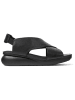 Camper Leren sleehaksandalen zwart