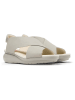 Camper Leren sleehaksandalen grijs