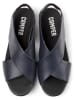 Camper Leren sleehaksandalen donkerblauw