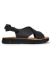 Camper Leder-Sandalen in Schwarz