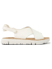 Camper Leder-Sandalen in Weiß