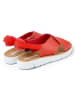 Camper Leder-Sandalen in Rot