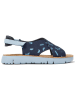 Camper Leder-Sandalen in Dunkelblau
