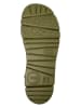 Camper Leder-Sandalen in Khaki