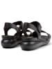 Camper Leren haksandalen zwart