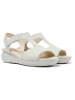 Camper Leren sleehaksandalen wit