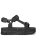 Camper Leren haksandalen zwart