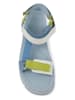 Camper Leren haksandalen lichtblauw/geel/wit