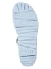 Camper Leren haksandalen lichtblauw/geel/wit