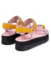 Camper Leder-Sandaletten in Rosa/ Orange