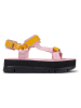 Camper Leder-Sandaletten in Rosa/ Orange