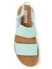 Camper Leren sandalen turquoise