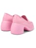 Camper Leder-Mokassins in Rosa
