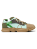 Camper Leder-Sneakers in Hellblau/ Khaki/ Hellbraun