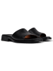 Camper Leder-Pantoletten in Schwarz