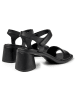 Camper Leder-Sandaletten in Schwarz
