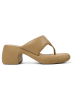 Camper Leren teenslippers lichtbruin