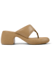Camper Leren teenslippers lichtbruin