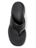 Camper Leren teenslippers zwart