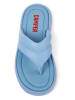 Camper Leder-Zehentrenner in Hellblau