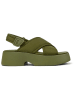 Camper Sandały w kolorze khaki na obcasie