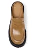 Camper Leren clogs lichtbruin