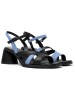 Camper Leren haksandalen zwart/lichtblauw