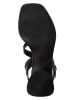 Camper Leren haksandalen zwart/lichtblauw