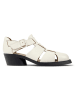 Camper Leren halfhaksandalen wit