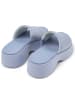 Camper Leder-Pantoletten in Hellblau