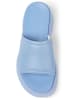 Camper Leder-Pantoletten in Hellblau