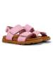 Camper Leder-Sandalen in Rosa