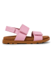 Camper Leder-Sandalen in Rosa