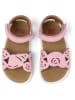 Camper Leder-Sandalen in Rosa