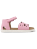 Camper Leder-Sandalen in Rosa
