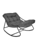 Garden Spirit Fotel bujany "Tenerife" w kolorze antracytowo-czarnym - 78 x 73 x 108 cm
