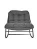 Garden Spirit Fotel bujany "Tenerife" w kolorze antracytowo-czarnym - 78 x 73 x 108 cm